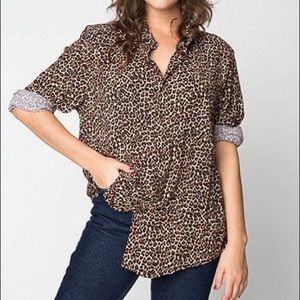 NEW-ish American Apparel Leopard Shirt (Unisex)